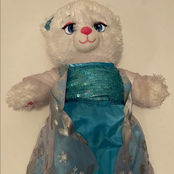 Build A Bear Frozen Elsa Bear with dress - Picture 1 of 5